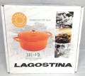 Lacostina 3.8升 鑄鐵搪瓷煲 橙色